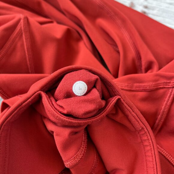 Lululemon All the Right Places Crop II 23" Cayenne Burnt Orange Leggings Capri 4 - Picture 5 of 5